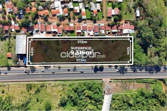Gran Terreno sobre Ruta 2 - 204 m sobre Ruta