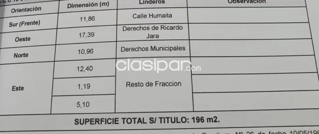 En Venta Terreno Barrio La Encarnacion - Centro de Asunción V036 — foto 4