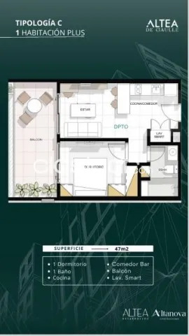En venta departamento en pozo Altea de Gaulle, foto 5