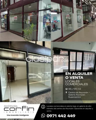 En alquiler / en venta – locales comerciales en galería Asunción supercentro — foto 2