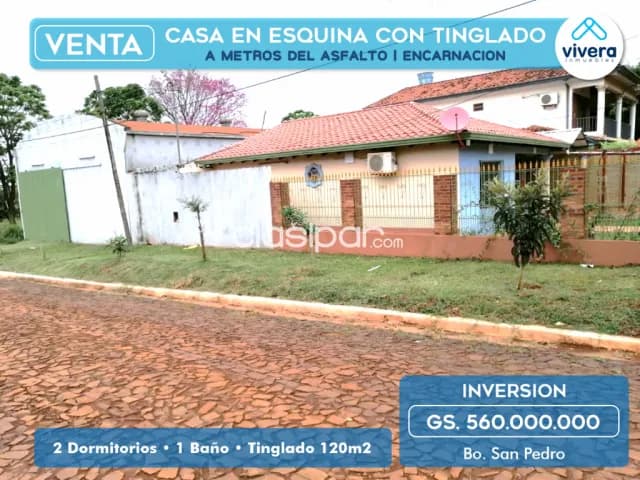 Excelente oportunidad de inversion! Casa de esquina con tinglado, foto 2