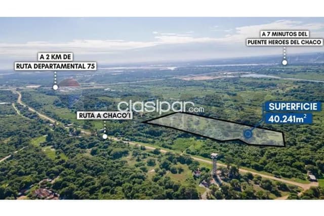 Terreno 4 hectareas en nueva asuncion ruta chacoi villa hayes a 7 min.puente heroes, foto 3