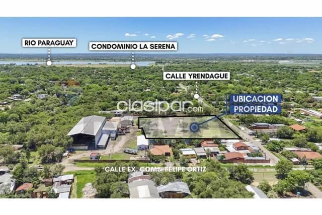 Terreno 7.312 m2 en remansito villa hayes c/salida 2 calles a 100 mtrs r.transchaco — foto 3