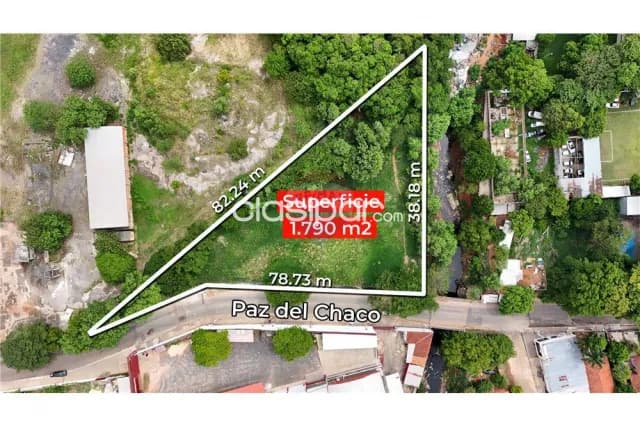 Terreno 1.790 m2 a pasos de avda.cacique lambare s/paz del chaco cerca de comercios — foto 3