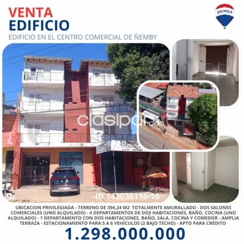 Terreno 394.24 m2- edificio 4 pisos- centro de Ñemby, hacia el hospital distrital, foto 2