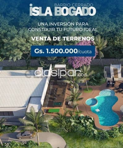 De terrenos en el barrio cerrado isla bogado, Luque