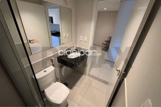 Dpto.edif. Firts living -Villa Morra 1 hab.c/cochera amoblado c/amenit lista p/habi