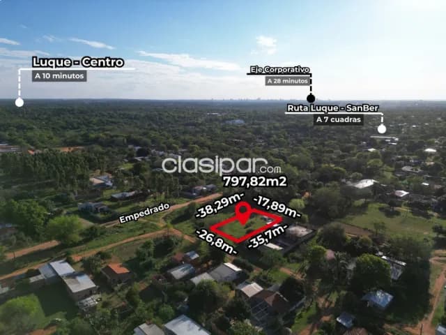 Oportunidad en Luque! Terreno de 800 m² con salida de calle a calle — foto 2