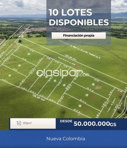 10 lotes en la ciudad de nueva colombia - cordillera