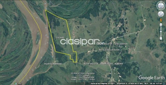 Villeta, villa oliva, s/ rio py: 2.000 m, barranca alta, p/ puertos, ganadería, 20.000 usd
