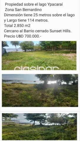 Propiedad Sobre el Lago Ypacaraí - San Bernardino — foto 2