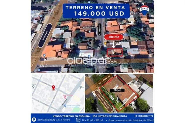 Terreno de 300 m2 - Venta - Los Laureles, Paraguay, foto 2