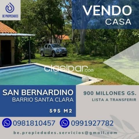 📍vendo casa en San Bernardino - barrio santa clara !!!