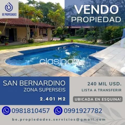 📍vendo propiedad en San Bernardino ubicada en esquina - zona superseis!!!, foto 2