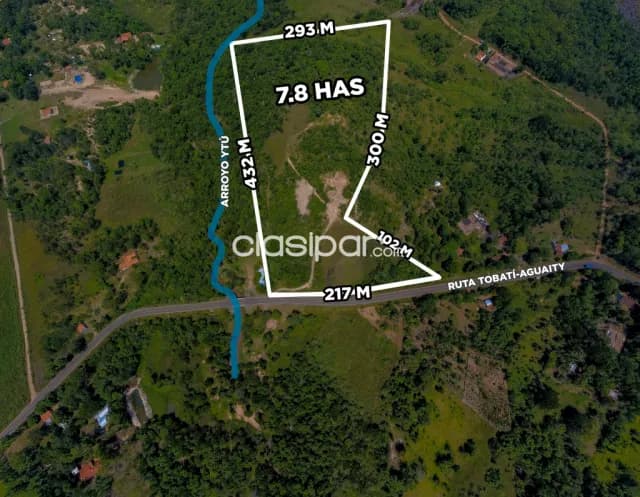 🌳 propiedad rural de 7,8 has sobre ruta y con arroyo en tobatí 🌳 — foto 3