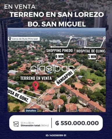 terreno en Bo. San MIguel - San Lorenzo, foto 2