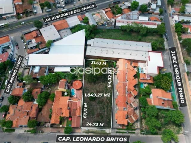 Terreno de 1849 m2 en barrio san jorge a metros de aviadores del chaco, foto 3