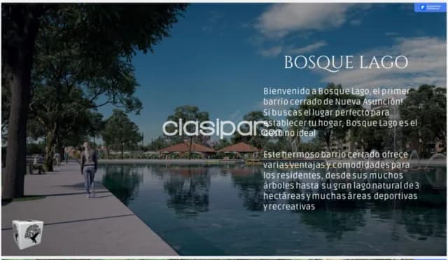 En venta Lote en Barrio cerrado de Bosque Lago en La Nueva Asunción — foto 2