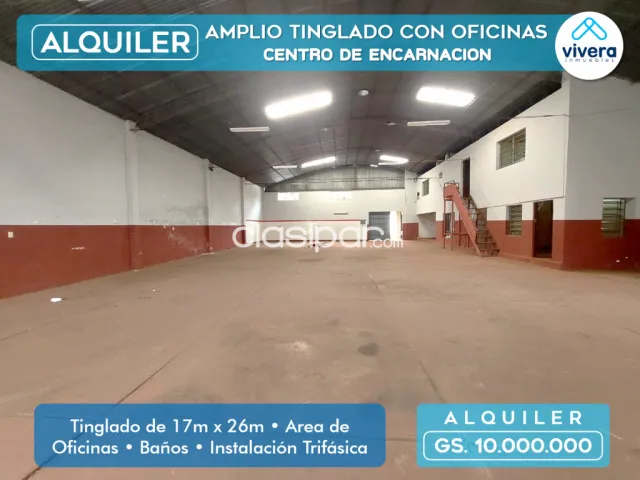 Disponible!! AMPLIO TINGLADO CON OFICINAS - Centro de Encarnación, foto 2