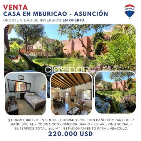 casa en excelente estado en Mburicao Asunción