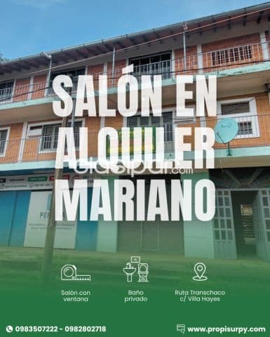 Salón en alquiler - Mariano Roque Alonso