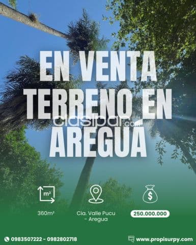 Terreno en venta - areguá