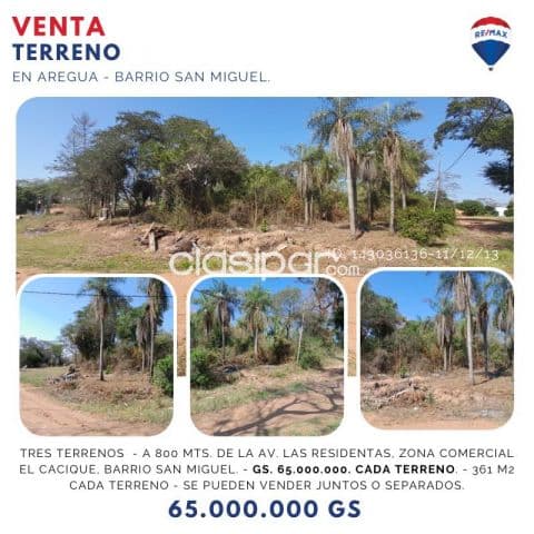 TERRENOS EN AREGUÁ‼️ 📍Ubicados a 800 mts. aprox. de la Av. Las Residentas, foto 1