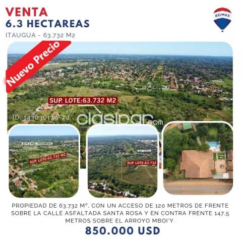 6,3 ha de terreno en itaugua — foto 2