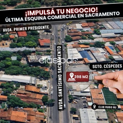 Terreno sobre avda sacramento santisima Trinidad