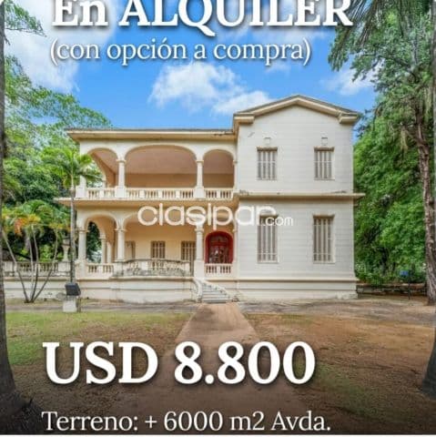 S/ avda. Mcal. Lopez, emb. Ee.uu: 6.000 m2 p/ uso corporativo, diplomatico, universidades