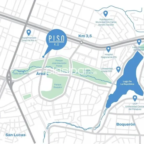 Piso 4.0 – departamentos en venta | parque salto del guairá, foto 5