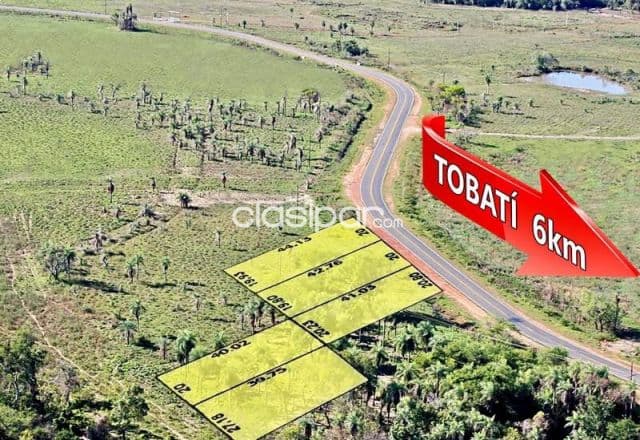 5 lotes en la ciudad de tobati! 📍 zona de isla guazú