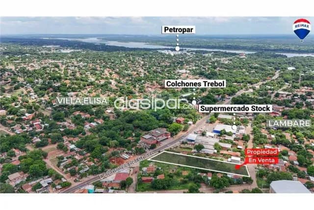 Amplio terreno de 2.901 m² en Lambaré – Barrio Puerto — foto 2