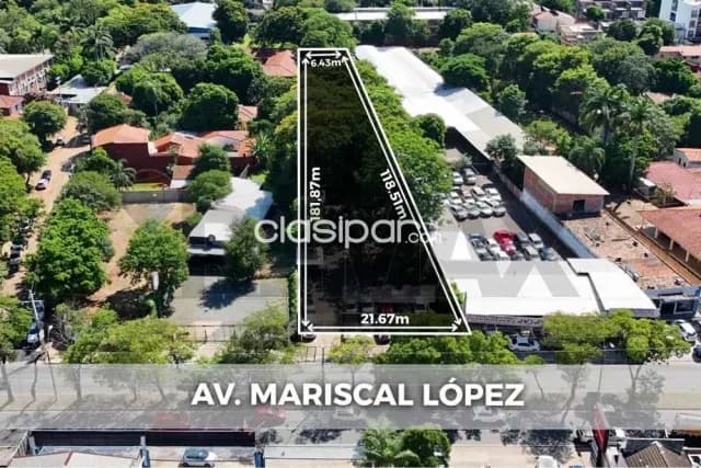 Terreno 2.692 m² sobre Av. Mariscal López, foto 3