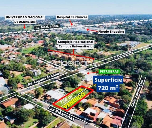 En venta amplio terreno (lote de 720 m²) - 📍San Lorenzo(zona laguna grande), foto 1