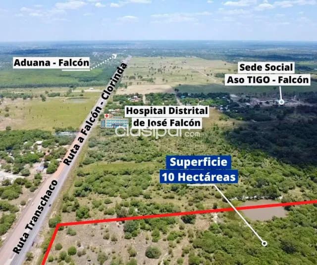 ¡en venta 10 hectáreas a pasos del puente héroes del chaco!, foto 5