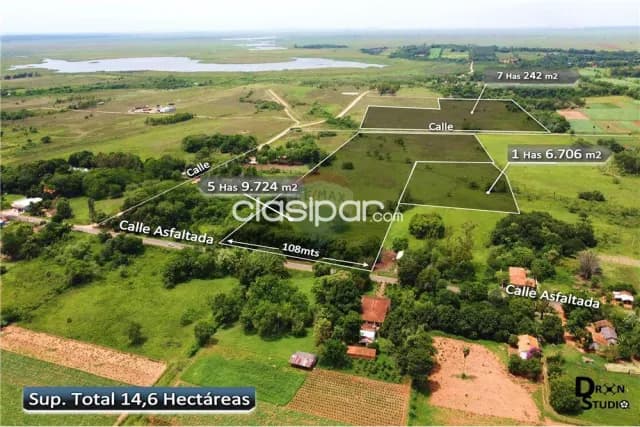 Mas de 14 hectareas en nueva italia s/ruta asfaltada ideal p/todo proyecto, foto 3