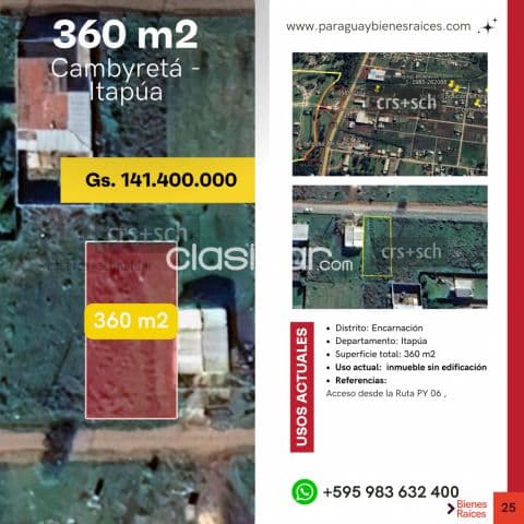 En venta inmueble de 360 m2 en Cambyretá - Itapúa — foto 1
