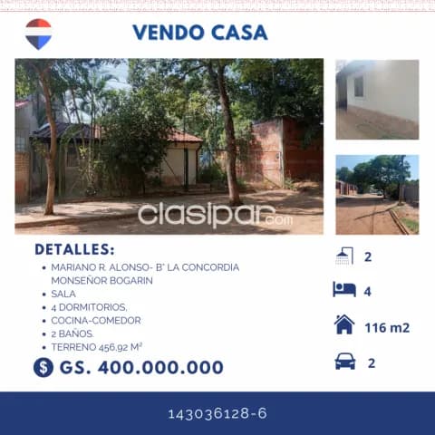 Casa en Mariano Roque Alonso- cerca del aeropuerto silvio p — foto 2