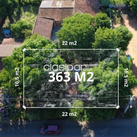 Amplio Terreno de 363 m2 en San Lorenzo, Zona UNA