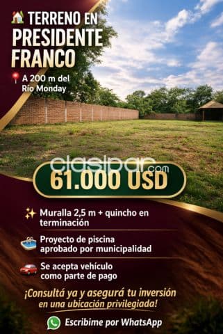 terreno en km 8 franco, foto 1