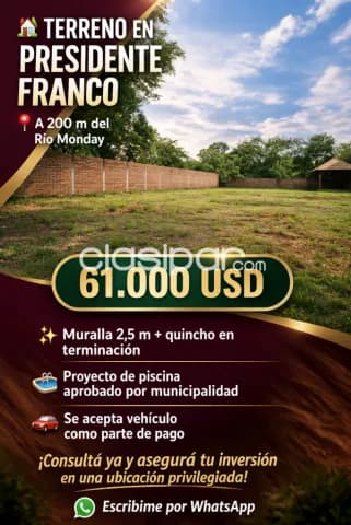 terreno en km 8 franco, foto 2