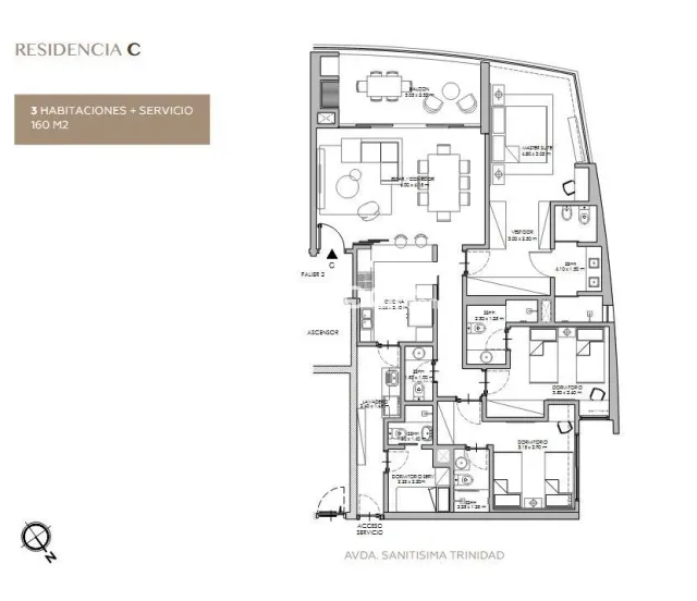 departamento de 3 dormitorios a estrenar en Mburucuya | Edificio The Address, foto 3