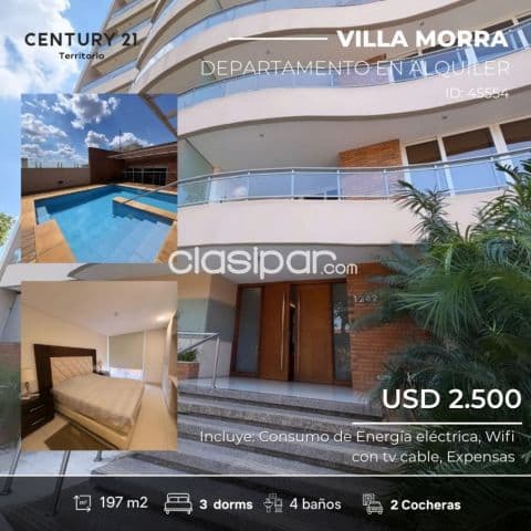 En Alquiler Departamento amoblado en Asunción id 45554