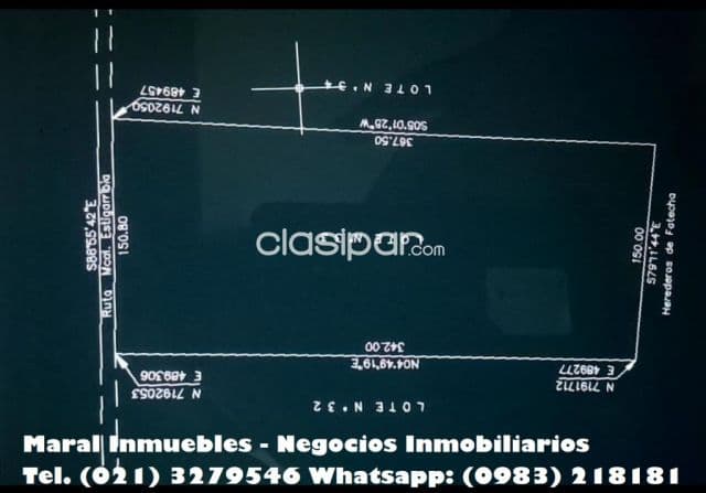 Terreno en venta - ubicacion estrategica en la ciudad de caacupe