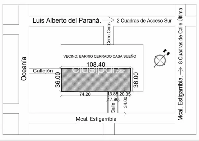 terreno en la ciudad de Villa Elisa, a 2 cuadras de Acceso Sur, 8 cuadras, foto 4