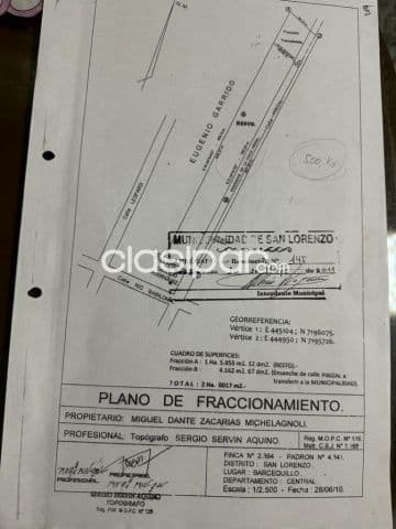 Fdo de la mora - zona leopardi - importante lote de 15.855 m2