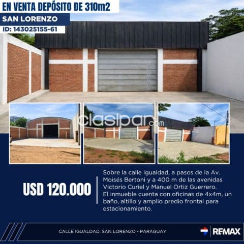 Deposito en San Lorenzo 310m2, foto 1