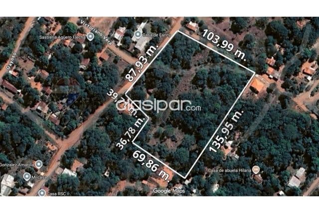 Terreno 12.662 m2 en esquina bo.marin kaaguy-Luque a 1000 mtrs de ruta Luque san ber