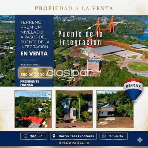 Terreno en venta por presidente franco a pocos metros del puente de integración ! — foto 2